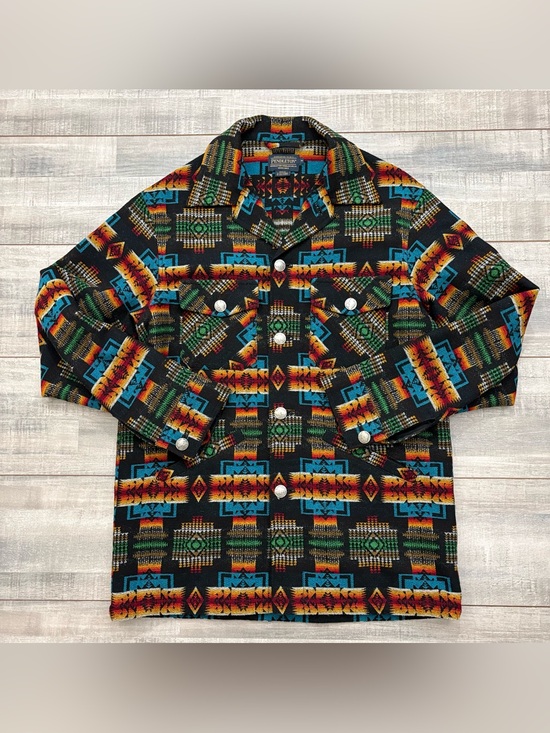 Pendleton Other - Pendleton Wool Shirt Jacket Chief Joseph Mens M Buffalo Nickel Buttons Aztec